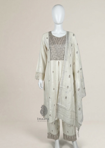 Cotton Suit 3pc w/Broad Pant