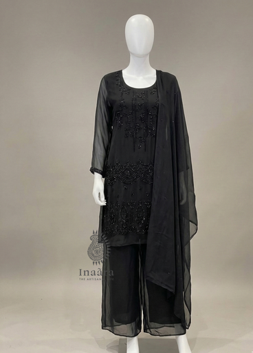 Sharara Set-Black