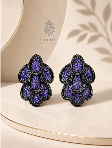 أقراط بلوم اللازورد