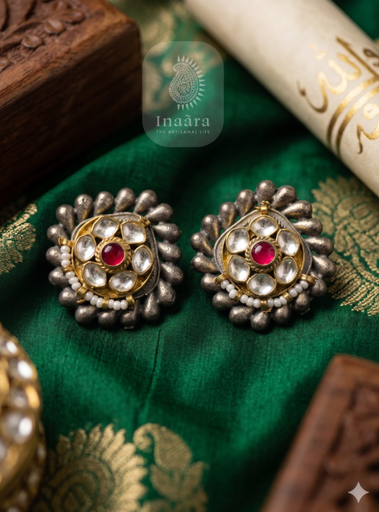 Ruby & Silver Stone with Pearl