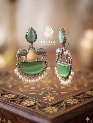 Emerald Caravan Earrings