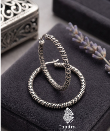 : Oxidized Sterling Silver Earrings
