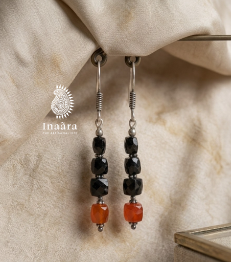 Onyx Ember Drops Earrings