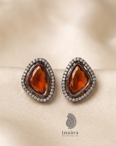 Artisan Mogul Gemstone Stud Earrings