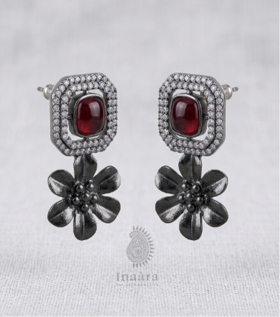 Antique Blossom Petal Earrings