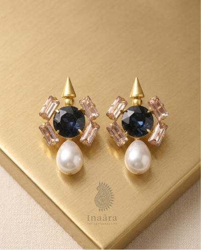 Midnight Pearl Earrings