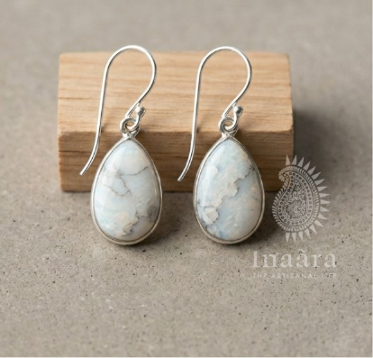 Semi- Precious Natural Stone Serpentive -White