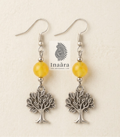 Solar Tree of Life Pendulums Earrings