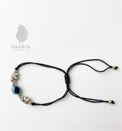 Charm Bracelet- Elephant Evil Eye 