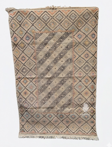 [inaara_sp00186] Dareecha Handwoven Rug(6x4ft)