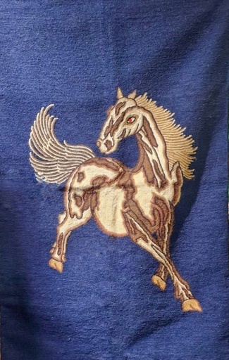 [inaara_sp00017] Arabian Horse -Kashmiri Woollen Tapestry
