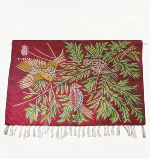[inaara_sp00343] Birds Kashmiri Tapestry