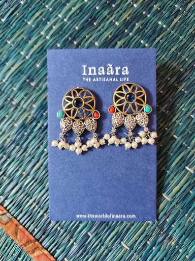 [inaara_sp00624] Chakra Chandni Earrings