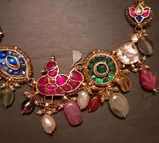 [inaara_sp00194] Designer Pachi Kundan Set