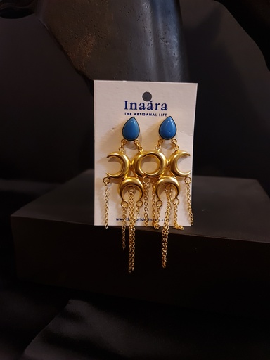 [inaara_sp00157] أقراط تشاندرا خفيفة متدلية