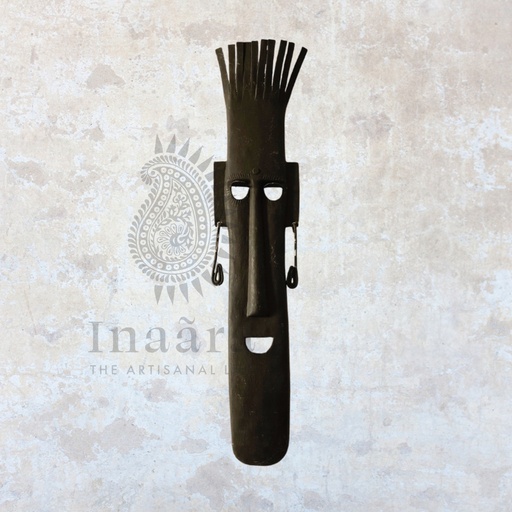 [inaara_sp00685] Tribal Mask - Pitwai Art