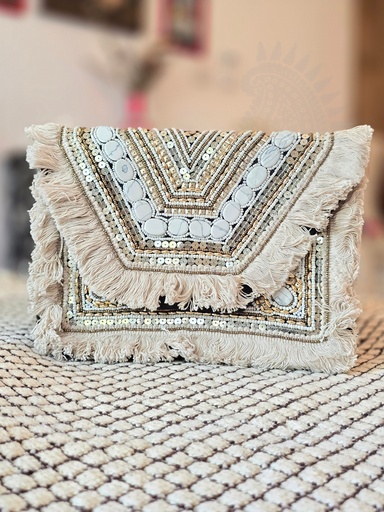 [inaara_sp00665] Tamara Boho Clutch Bag