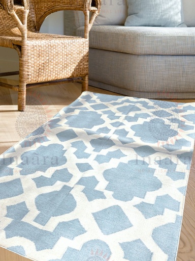 [inaara_sp00034] Badal Handwoven Dhurrie(6x4ft)