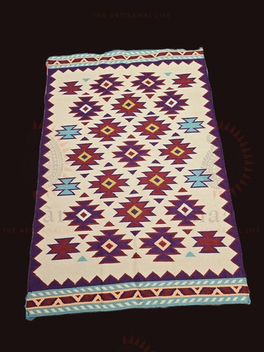 [inaara_sp00640] Starry Night Garden Rug(6x4ft)