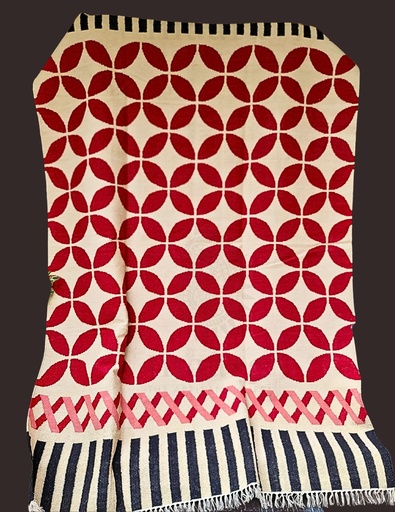 [inaara_sp00354] Meena Handwoven Dhurrie - Red (copy)