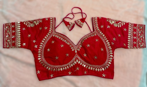 بلوزة ساري كاتوري – أحمر داكن