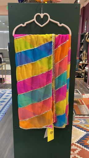 Faux Chiffon Leheriya Dupatta