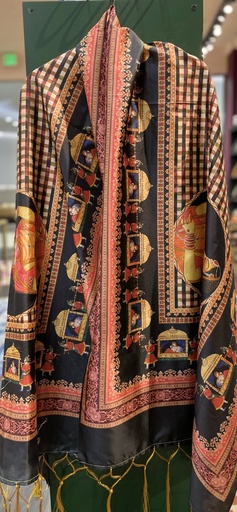 Printed Art Silk Baraat Scene Dupatta