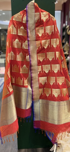 Taj Mahal Banarasi Dupatta in Art Silk