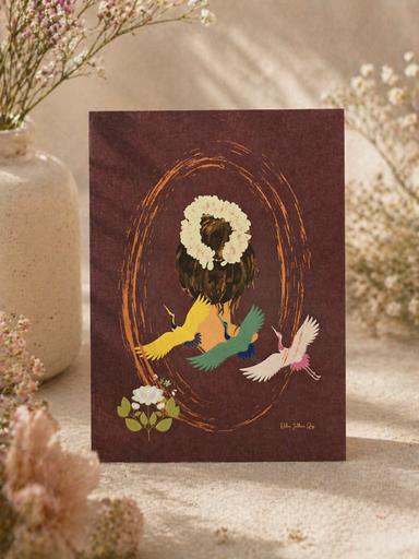 Greeting Cards-Sarus Woman