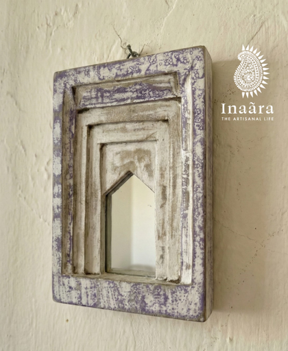 زينة جدارية بإطار مرآة قديم