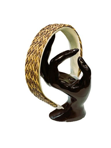 Handmade slim braided hairband
