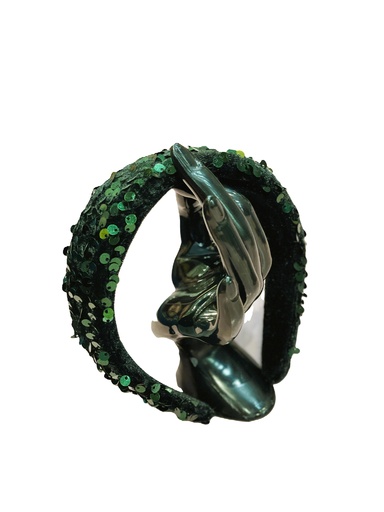 Emerald Star Handcrafted Hairband-green