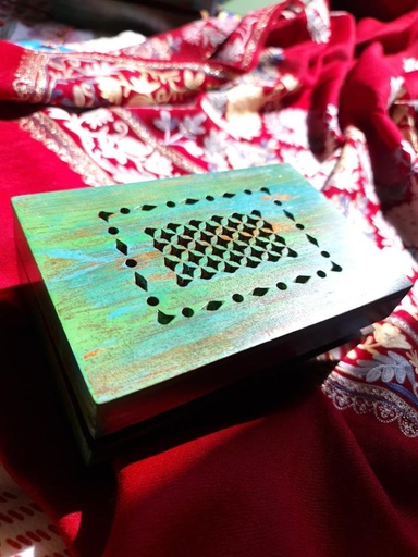 Hand Carved Wood Box