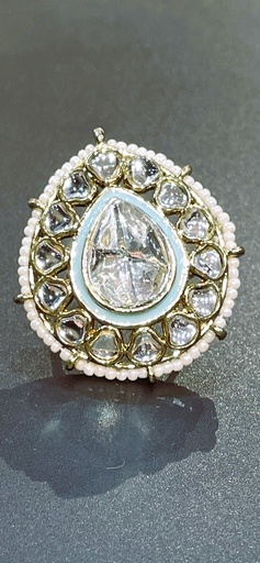 Large Kundan ring