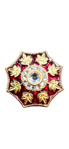 Octagonal Red Adjustable Ring