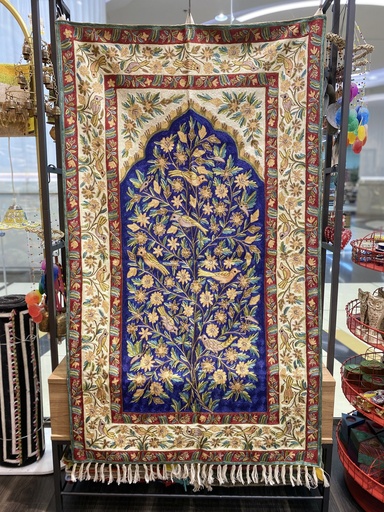 Tree of Life Kashmiri Tapestry-Blue