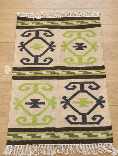 Doormat Handwoven Dhurrie-(63x92cm)