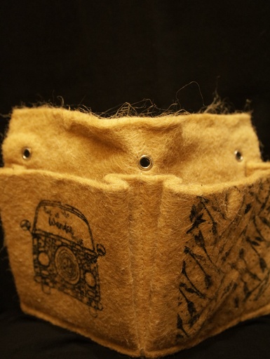 Natural Fiber Jute Planter-Double