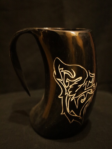 Horn Mug - Valhalla Wolf