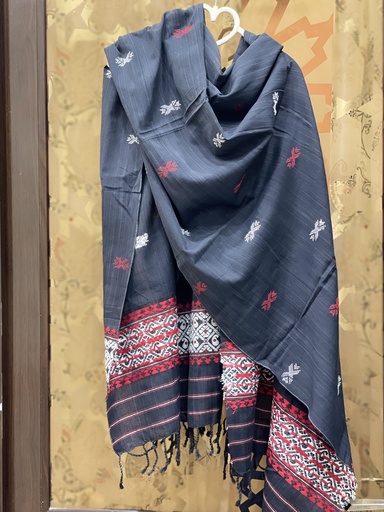 Assamese woven cotton shawl