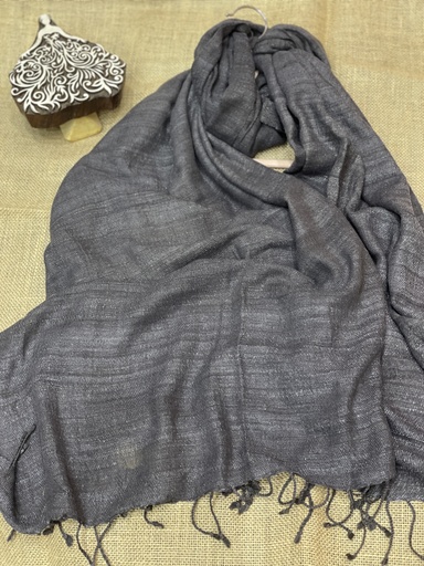 Organic Eri Silk/Scarf-Ash Gray