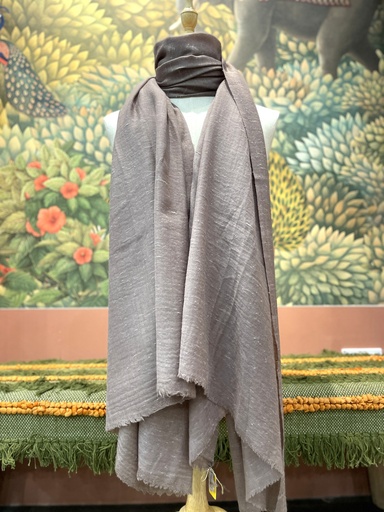 Angora Dushala Shawl-Light Brown