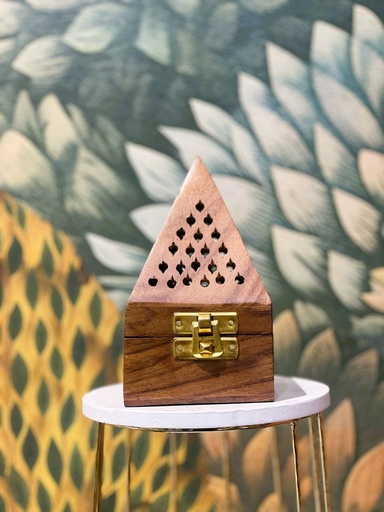 Wooden Pyramid Incense Burner