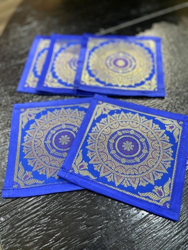 Brocade Coaster-Blue/5
