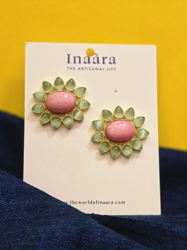 Floral Burst Hydro Quartz Earrings