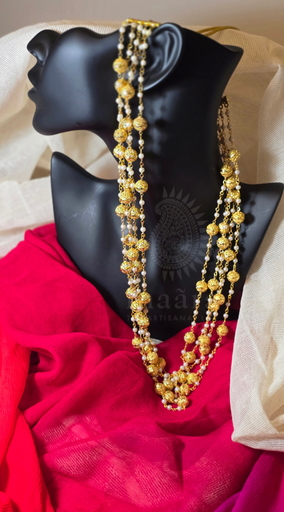Pearl & Gold-Toned Beads Necklace