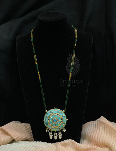 Ocean Mosaic Medallion Necklace
