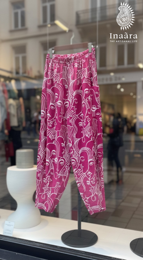 Sandhiya Pants- Dark Pink