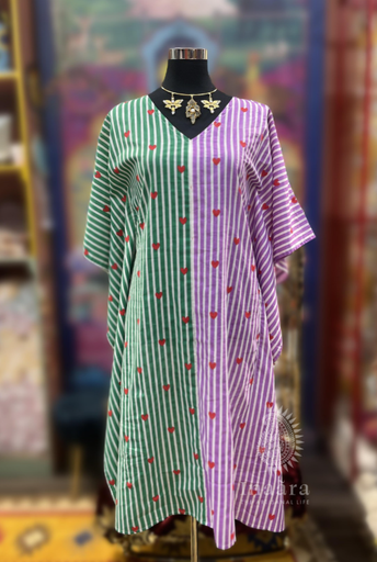 Ruru Kaftan - Pink/Green