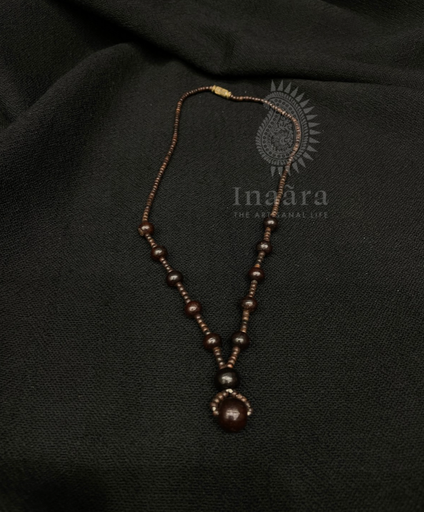 Cocoa Brown Beaded Necklace